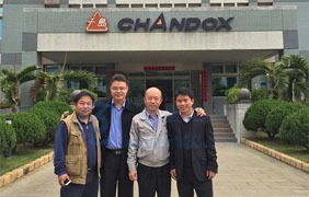六欣总经理与台湾千岛董事长合影