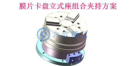 膜片卡盘立式座组合夹持方案